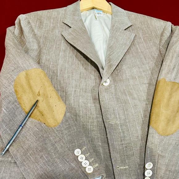 Men's Brunello Cucinelli Linen Blazer 52R - Picture 2 of 13